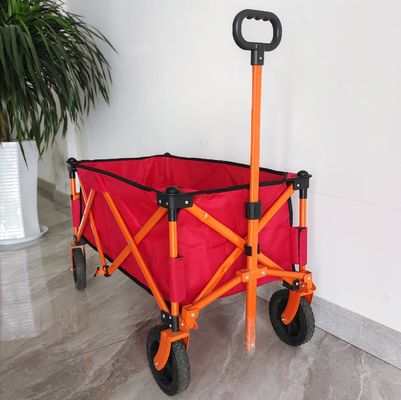 carro de acampamento exterior de dobramento de quatro vias do carrinho de compras dobrável da roda 7inch