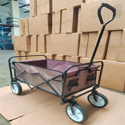 Rodas do PVC de Brown carro de dobramento customizável do vagão de 4 todo o sentido dobrável
