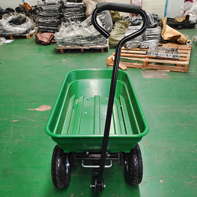 O jardim popular da tração da mão despeja a capacidade pneumática das rodas 50L do carro 350-4