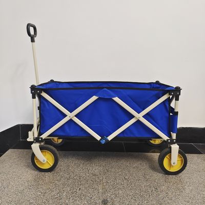 Trole de serviço público resistente de dobramento dobrável da mão do punho retrátil das rodas do carro quatro do vagão