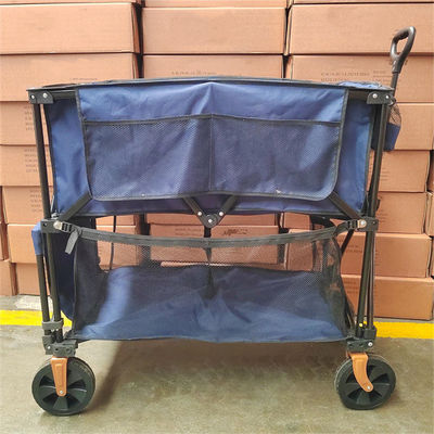 Capacidade de carga do carro dobro de Decker Collapsible Handle Folding Trolley grande