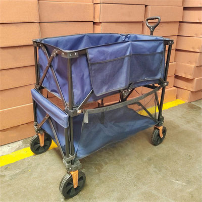 Capacidade de carga do carro dobro de Decker Collapsible Handle Folding Trolley grande