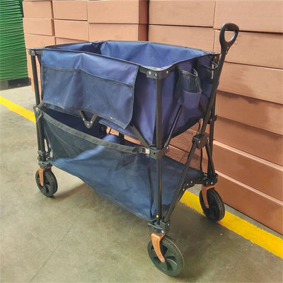Capacidade de carga do carro dobro de Decker Collapsible Handle Folding Trolley grande