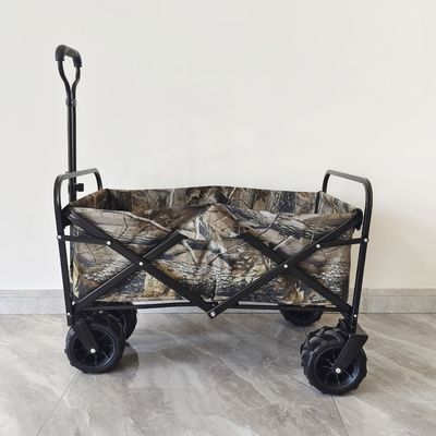 Trole de acampamento da praia das rodas dobráveis resistentes da carga 4 do carro de jardim 160LB