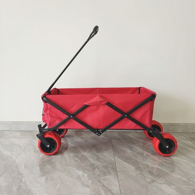 70 kg Capacidade Carrinho de acampamento ao ar livre Carrinhos grandes de rodas Carrinho deslizante de praia dobrável