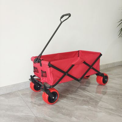 70 kg Capacidade Carrinho de acampamento ao ar livre Carrinhos grandes de rodas Carrinho deslizante de praia dobrável