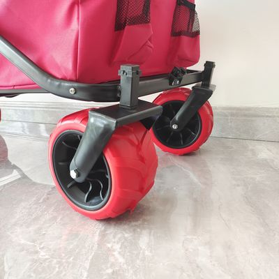 70 kg Capacidade Carrinho de acampamento ao ar livre Carrinhos grandes de rodas Carrinho deslizante de praia dobrável