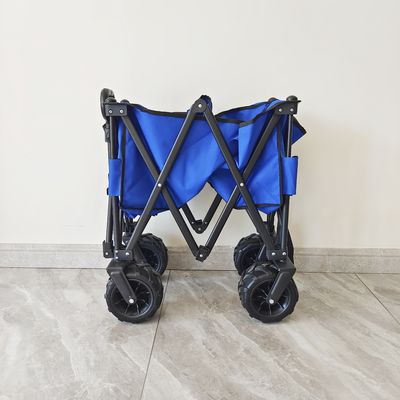 Acampamento Grande espaço de carro de carro de praia dobrável com rodas largas ajustáveis