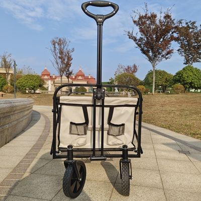 Quatro rodas brancas estendidas Camping jardim carro dobrável segurar mesa dobrável roda de PVC