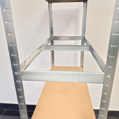 5 camadas Prateleiras de salão de exposições de trabalho pesado Armazém Mostra de amostras Estrutura de ferro galvanizado