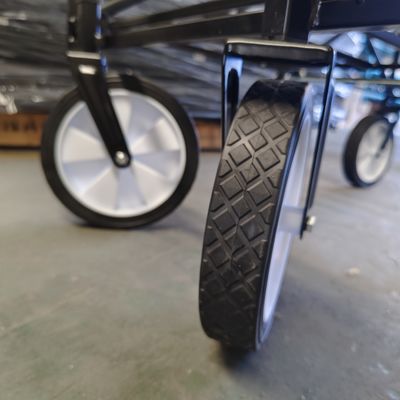 Carrinho dobrável com cobertura removível Carrinho dobrável utilitário com rodas giratórias de 360 graus