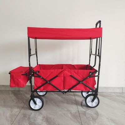 Carrinho de passeio ao ar livre com telhado para crianças