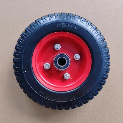 Carrinho de rodas de jardim Carrinho de banco de borracha roda inflável 4.10/3.00 -4, raios de plástico