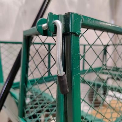 Manuseio de material sem esforço com carrinho de malha de jardim e alça única