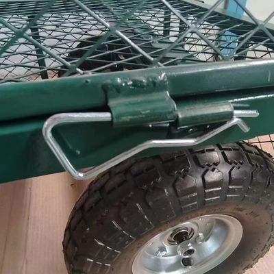 Manuseio de material sem esforço com carrinho de malha de jardim e alça única