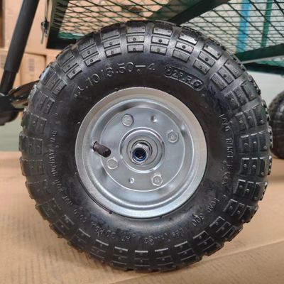Manuseio de material sem esforço com carrinho de malha de jardim e alça única