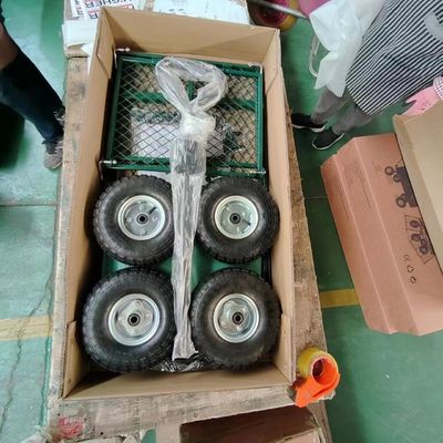 Manuseio de material sem esforço com carrinho de malha de jardim e alça única